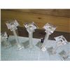 Image 8 : Qty 9 Marquis by Waterford Lead Crystal Candle Holders 3 Heights