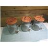Image 2 : Qty 3 Round Clear Beverage Dispensers w/ Lids & Spouts