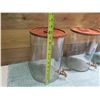 Image 8 : Qty 3 Round Clear Beverage Dispensers w/ Lids & Spouts