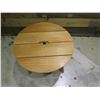 Image 2 : Wooden Round 4 Leg Table 20" Diameter x 18" high