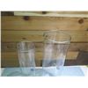 Image 2 : Qty 2 Tall Clear Glass Vases 20" & 24" High