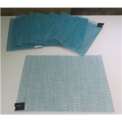 Qty 8 Chilewich Lattice Table Mats Aqua 14"x19" (Retail $23 each)