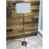 Image 2 : Scott Portable Luminaire Gold Colored Floor Lamp w/ White Shade 63" High