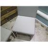 Image 2 : Qty 2 Berman Falk Off White Upholstered Chair w/ Wooden Base 33"High
