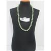 Image 1 : Vintage Hand knotted Genuine Jade Necklace 24" Long.