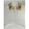 Image 2 : Pair of Elegant Sherman Clip On Earrings. Rhodium Plated