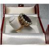 Image 3 : Gorgeous Antique 14k Gold Amethyst Seed Pearl Ring