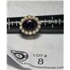 Image 5 : Gorgeous Antique 14k Gold Amethyst Seed Pearl Ring