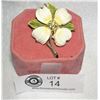 Image 1 : Beautiful Coro Enameled Dogwood Flower Brooch. Measures 2" L