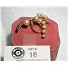 Image 1 : Vintage/ Retro Faux Pearl Brooch. Gold Toned Frame. Unsigned