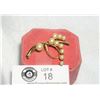 Image 2 : Vintage/ Retro Faux Pearl Brooch. Gold Toned Frame. Unsigned