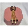 Image 1 : Exquisite Wreath Shaped Brooch with 5 Glass Drops