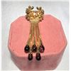 Image 2 : Exquisite Wreath Shaped Brooch with 5 Glass Drops