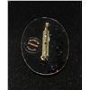 Image 2 : Beautiful Marilyn Stenson Enamel Pin From the 1980's With Original Sticker on the Back. 2" x 1.5"