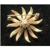 Image 2 : Top Quality Vintage Flower Brooch Set with Faux Seed Pearls approx 1.75"