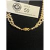 Image 2 : Antique Genuine Pearl Bib Necklace 16"