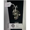 Image 2 : Vintage K.J. Lane Silver Plated Marcasite Pearl Brooch