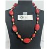 Image 1 : 1930's Chunky Calalin Bakelite Necklace 23"L