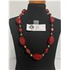 Image 2 : 1930's Chunky Calalin Bakelite Necklace 23"L