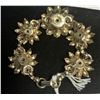 Image 2 : 1950's Coro Signed Enamal Daisy Bracelet 6.5"