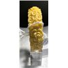 Image 2 : 1930's-40's Art Deco Celluloid Bangle Bracelet with Carved Roses. Japan