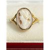 Image 2 : 14k Yellow Gold Cameo Ring with a nicely Carved Female Bust Size 8.75 1.8 Grams