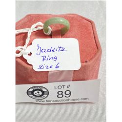 Beautiful Jadite Ring. Size 6