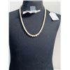 Image 1 : Elegant Vintage Cultured Pearl Necklace. Single Strand with Graduating Pearls From 7mm to 3mm 17.5" 