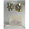 Image 1 : Fabulous Pair of Vintage Sherman Aurora Borealis Clip On Earrings