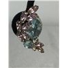 Image 2 : Large Gorgeous Sherman Clip in Earrings Set with Alexandrite Stones and Further Enhanced with Mauve.