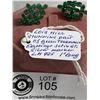 Image 1 : Stunning Pair of Lois Hill Green Tourmalin Sterling Silver Earrings Marked L.H. 925