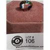 Image 1 : Vintage Chinese Cloisonne Enamal Ring Size 6.5