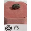 Image 1 : Vintage 1940's Sterling Silver and Marcasite Ring Size 7