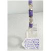 Image 1 : Lavender Jade Sterling Silver Bracelet with Chinese symbols of Good Luck, Wealth Etc
