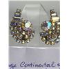 Image 2 : Vintage Continental Sign Aurora Borealis Clip on Earrings