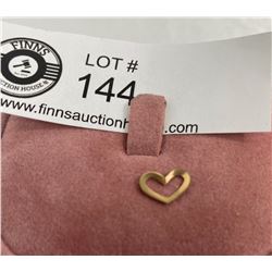 Very Small 10K Gold Heart Pendant