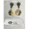 Image 1 : Nice Pair Of M.O. Pearl Edwardian Earrings 1910