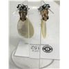 Image 2 : Nice Pair Of M.O. Pearl Edwardian Earrings 1910