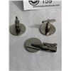 Image 2 : Fishing Thewe Cuffling Set (3pcs) Pewter Cufflinks