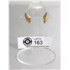 Image 1 : Pair Of 10 Karat Gold Shell Earings With 10K Backs