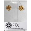 Image 1 : 10Karat Gold Floral Stuid Earings