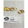 Image 1 : 6 Gold Plated Rings 1970s