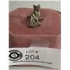 Image 1 : Heavy Sterling Cat Ring Marked .925