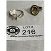 Image 1 : 2 Sterling Rings Needing Stones