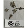 Image 1 : 5 Larger Sterling Charms (Tested)