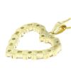 Image 4 : 14K Solid Yellow Gold .70CTW Round & Baguette Diamond Heart Pendant on Box Chain
