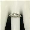 Image 4 : Antique Art Deco Platinum 0.90 ctw Old European & Marquise Diamond Solitaire Rin