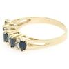 Image 3 : 14kt Yellow Gold 0.98 ctw Sapphire and Diamond Band Ring