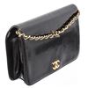 Image 3 : Chanel Black Patent Leather Small Chain Shoulder Bag