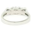 Image 5 : 14K White Gold 0.40 ctw High Bar Set Round Brilliant Cut Diamond Band Ring Sz 6.